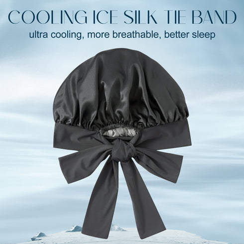 19 Momme Silk Sleep Cap with Ice Silk Band